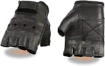 men's leather fingerless gloves