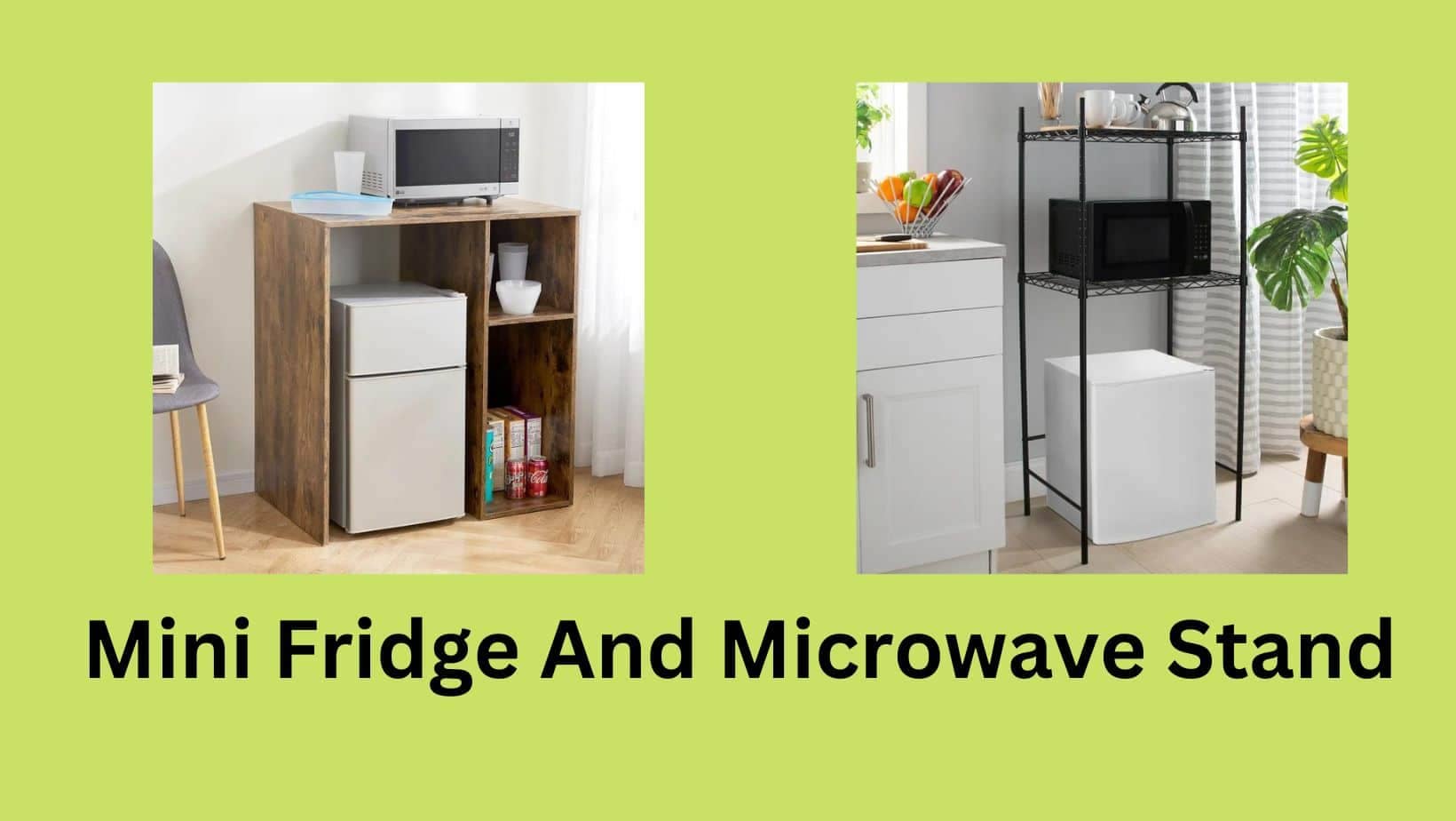 07 Best Mini Fridge And Microwave Stands
