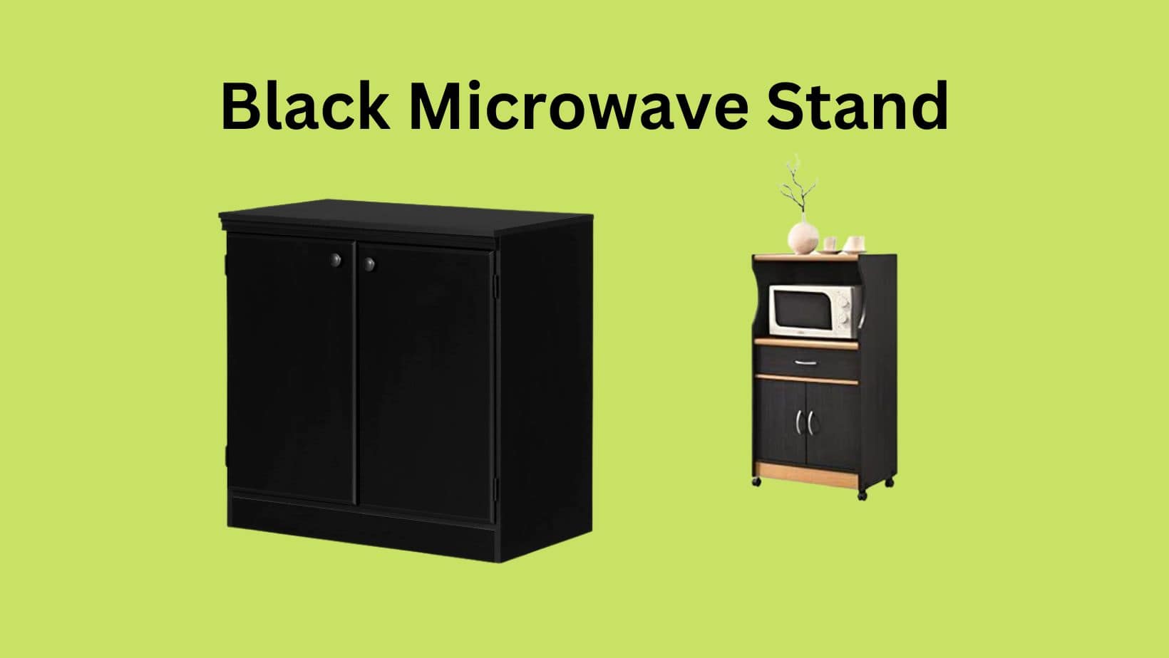 10 Best Black Microwave Stand (Buying Guide) Microwave Plaza